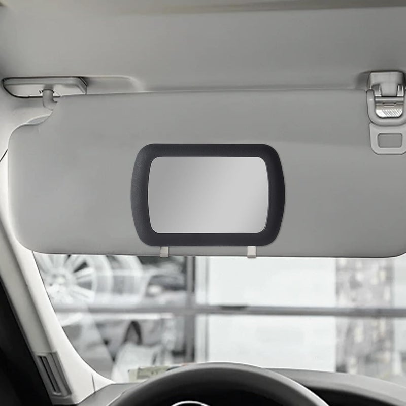 Tioollev Car Sun Visor Vanity Mirror, Clip-on Automotive Makeup Sun-Shading, Vehicle Sun Visor Cosmetic Vanity Mirror for Women Girls, Universal Interior Car Accessories (Black) (Black) - Image 5